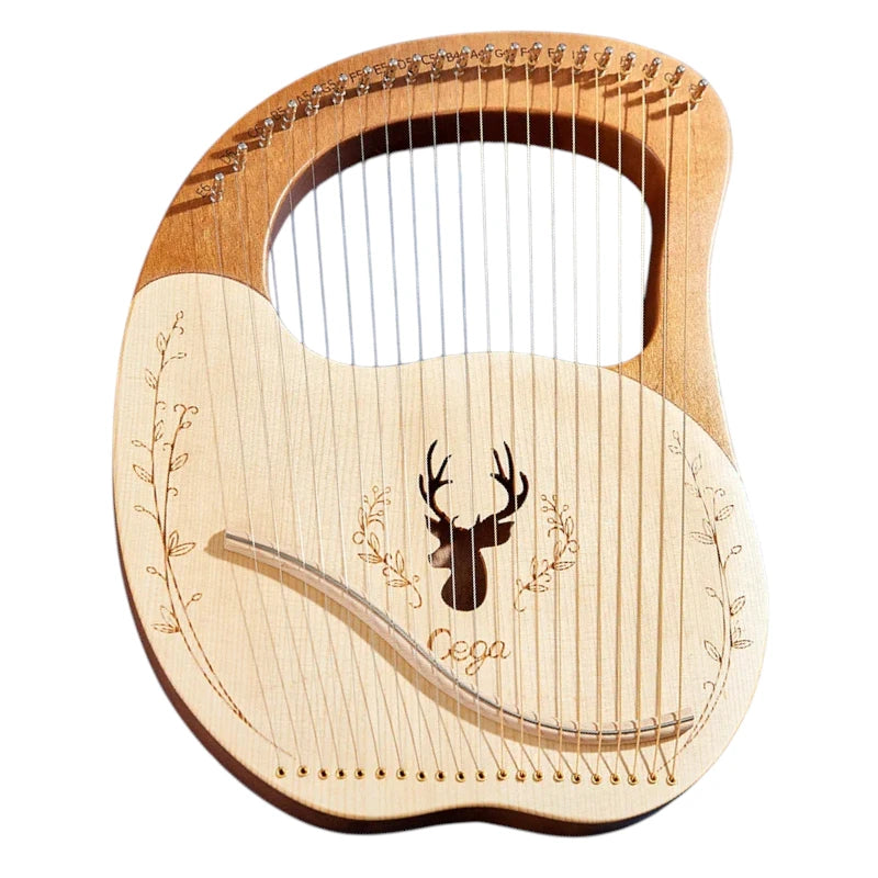 LYRE 21 CORDES ACAJOU